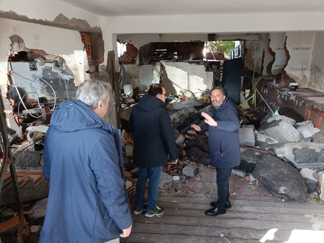 Ciclone Harry, continuano le pulizie nella frazione Stazzo
