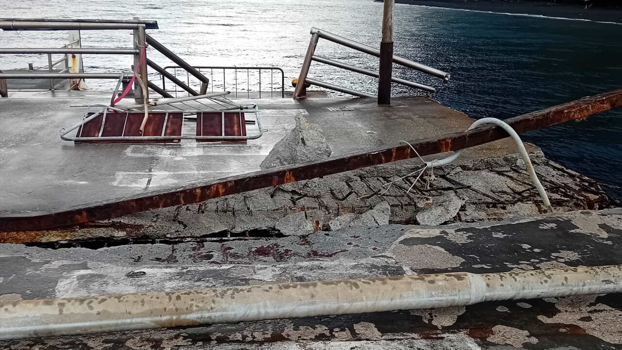 Stromboli, al via i lavori per il ripristino del porto danneggiato dal ciclone Harry