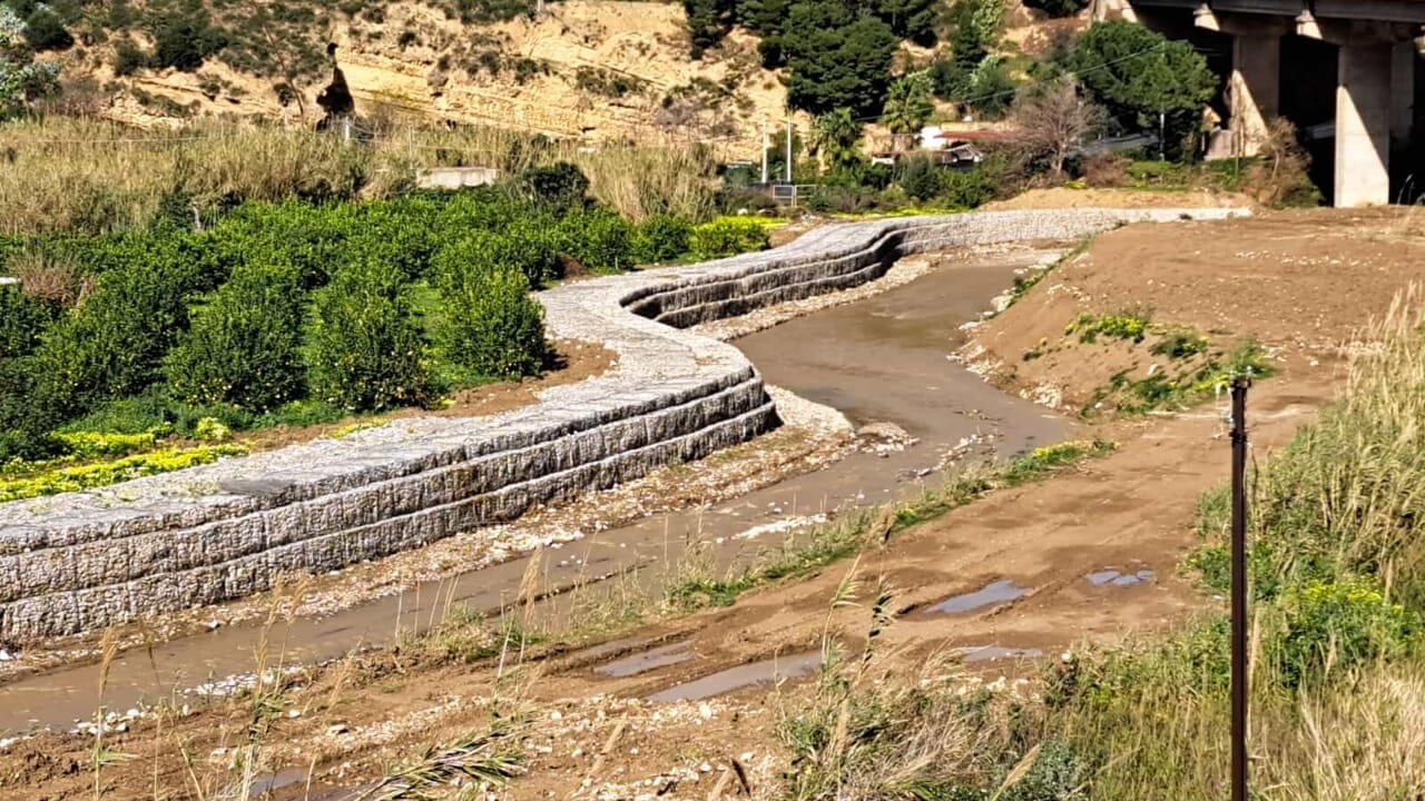 Torrente Milicia, conclusi i lavori di messa in sicurezza nel Palermitano