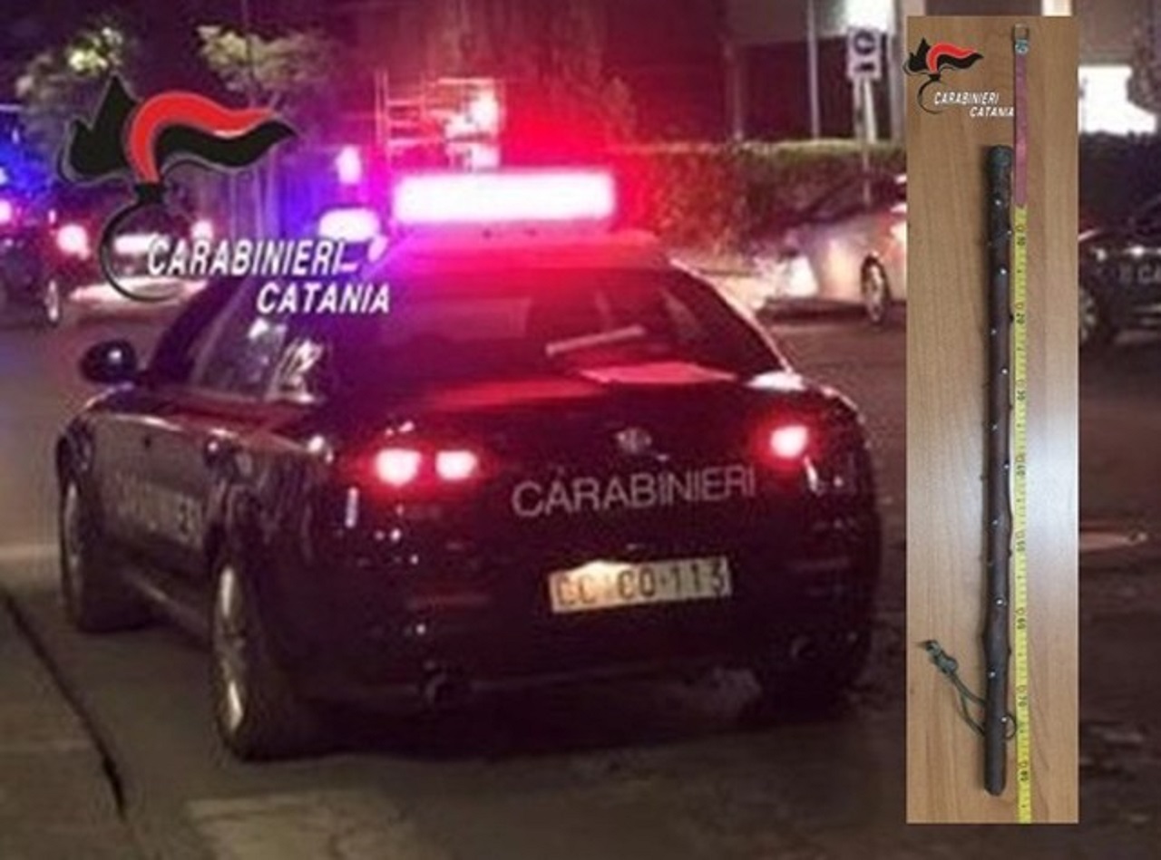 Biancavilla, giovane denunciato per porto di oggetti atti ad offendere