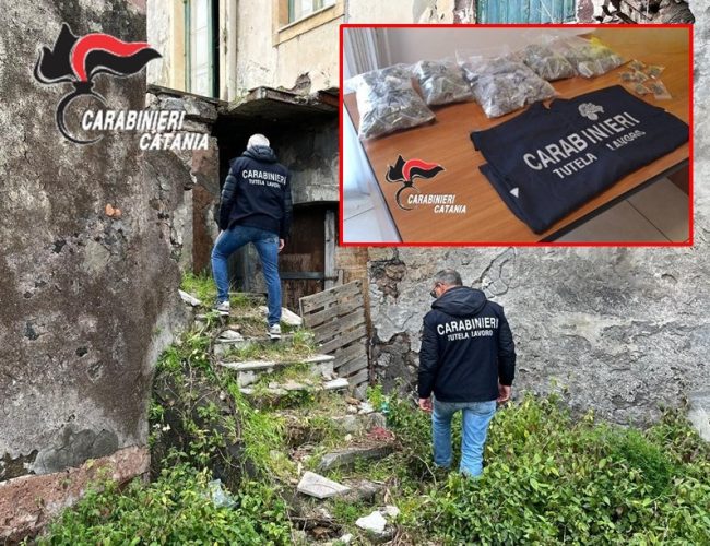 Catania, blitz dei carabinieri del NIL: arrestato pusher con un chilo di hashish