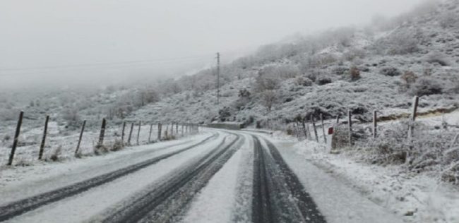 Neve sui Nebrodi, mezzi in azione sulla SP110