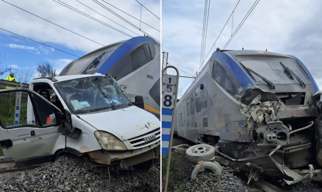 Treno investe un furgoncino sulla tratta Palermo-Catania