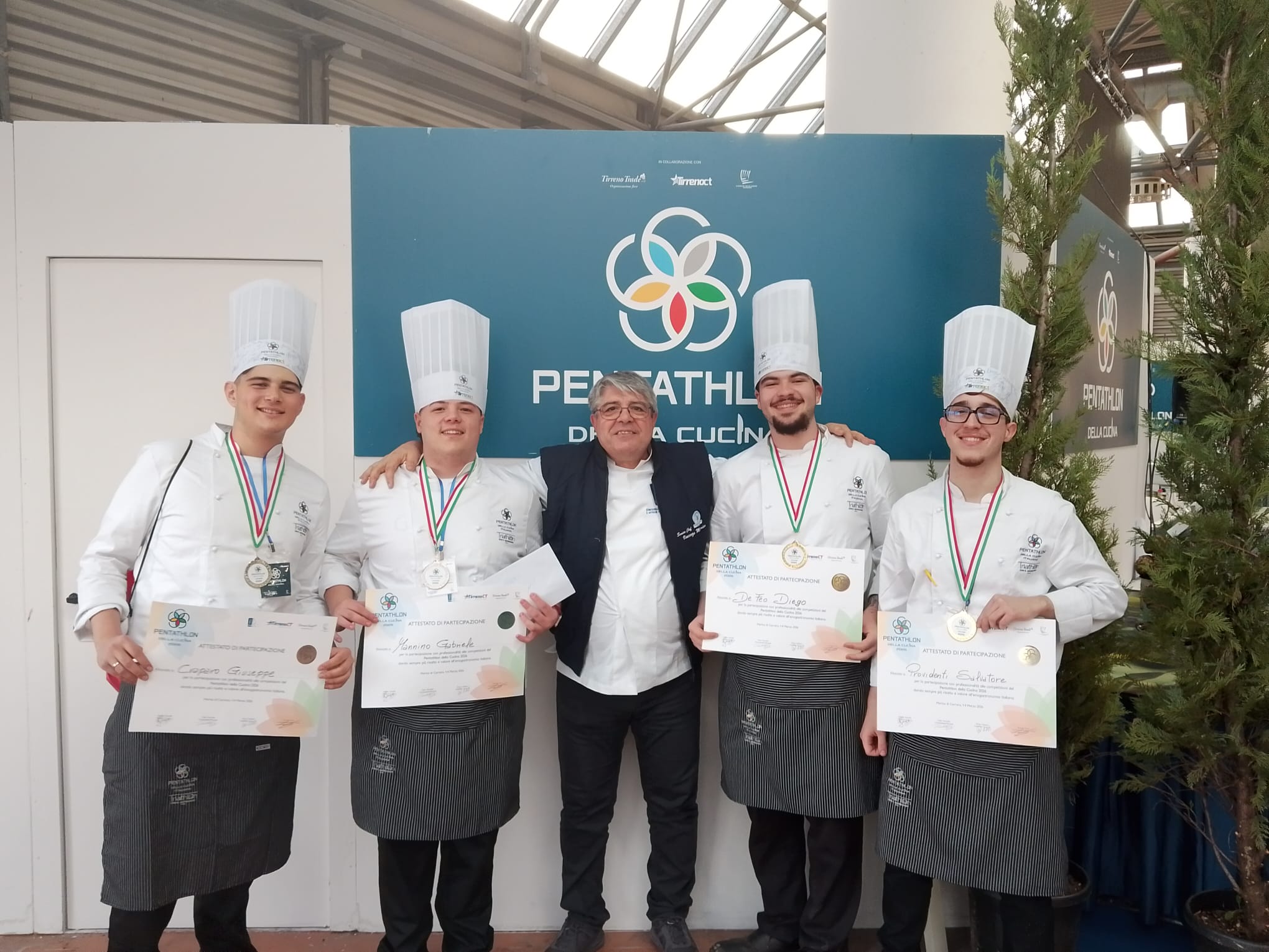 Oro e argento per studenti dell’IPSSEOA “K.Wojtyla” di Catania al campionato italiano di “Pentathlon della cucina 2026”