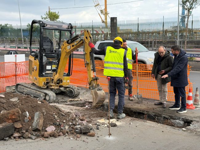 Catania, al via i lavori per potenziare il drenaggio contro gli allagamenti in via Domenico Tempio