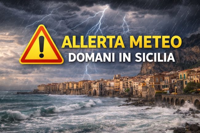 Torna l’allerta meteo in Sicilia: quali province sono a rischio. Le previsioni per domani