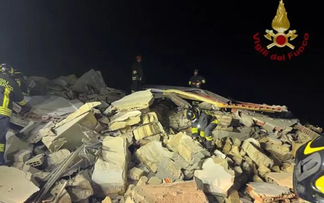 Sollievo per il crollo della palazzina a Licata: nessuno sotto le macerie