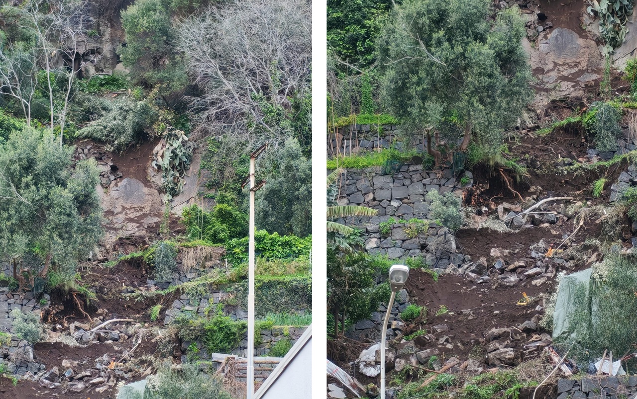 Acireale, masso si stacca dalla Timpa e precipita a valle: strada chiusa