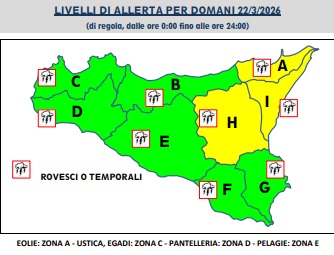 meteo del 22 marzo
