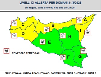 meteo del 31 marzo