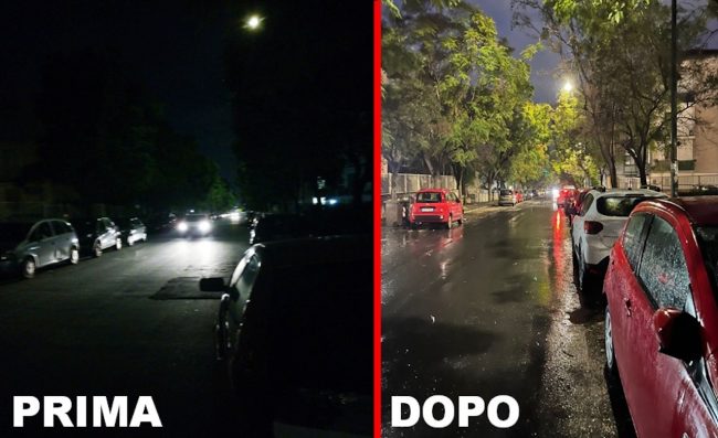 Catania, ripristinata l’illuminazione in via Luigi Pirandello