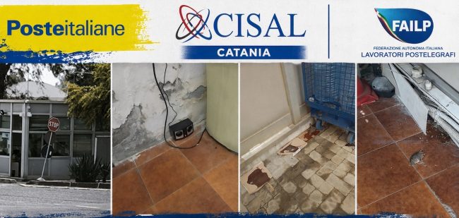 Catania, i sindacati denunciano ratti e muffa in un ufficio di Poste. L’azienda replica: “Nessun allarme igienico-sanitario”