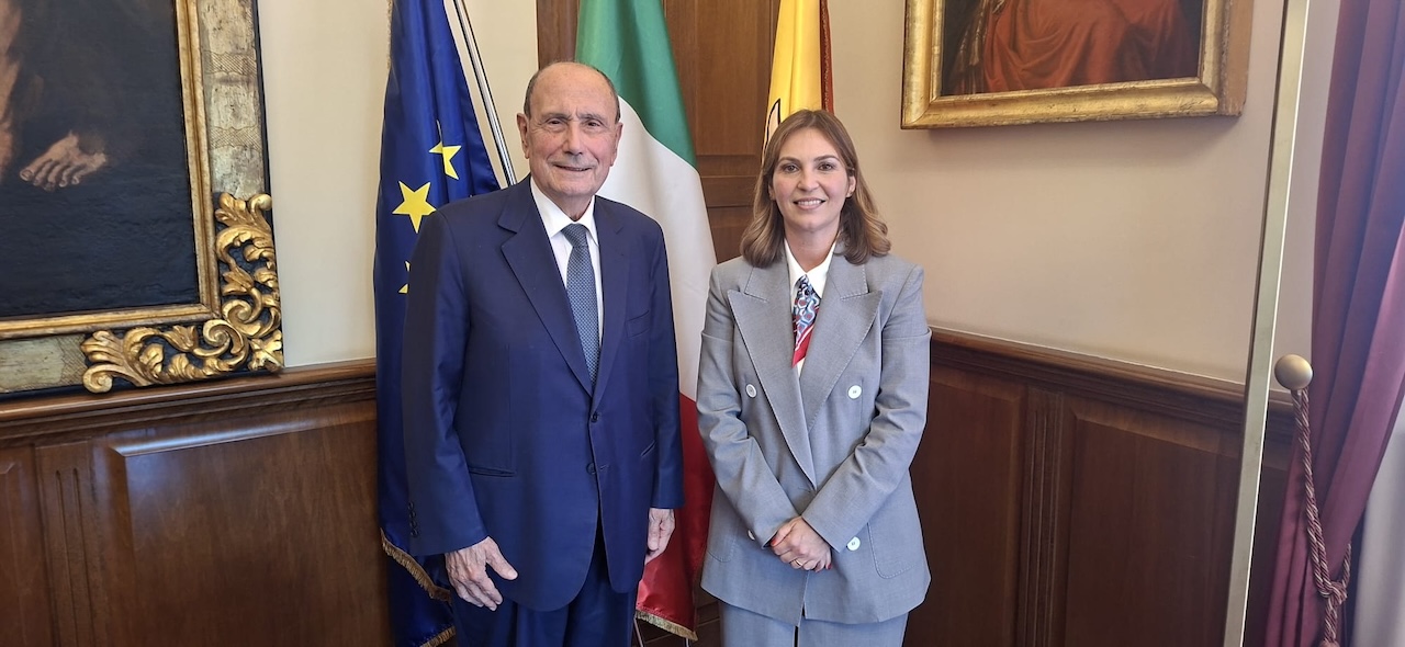 Schifani insieme alla presidente dell’Autorità portuale Sicilia occidentale