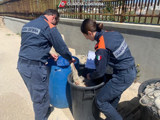 Pesca illecita a Granelli: sequestri e sanzioni. Circa 11 kg di seppie donate in beneficenza