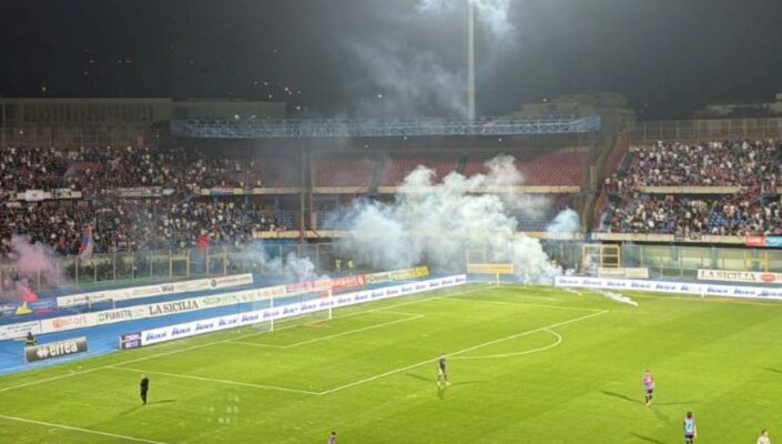 Disordini durante Catania- Ascoli, arrestati due ultras