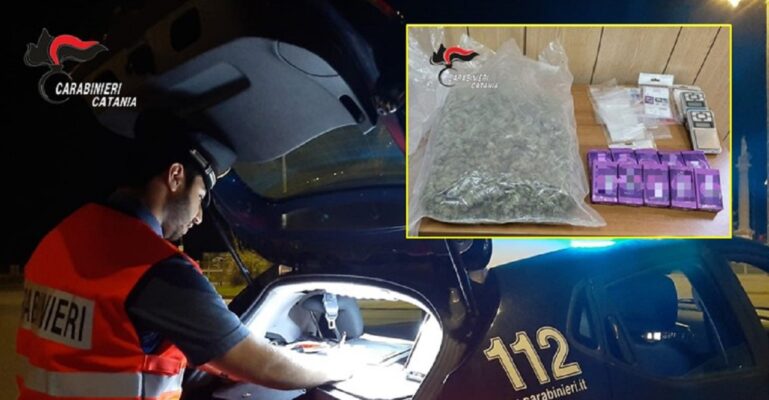 Catania, trovato con quasi due chili di droga a casa: arrestato un 33enne