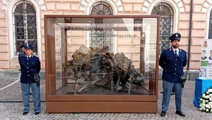 Strage di Capaci, a Catanzaro la Questura espone i resti della “Quarto Savona 15”