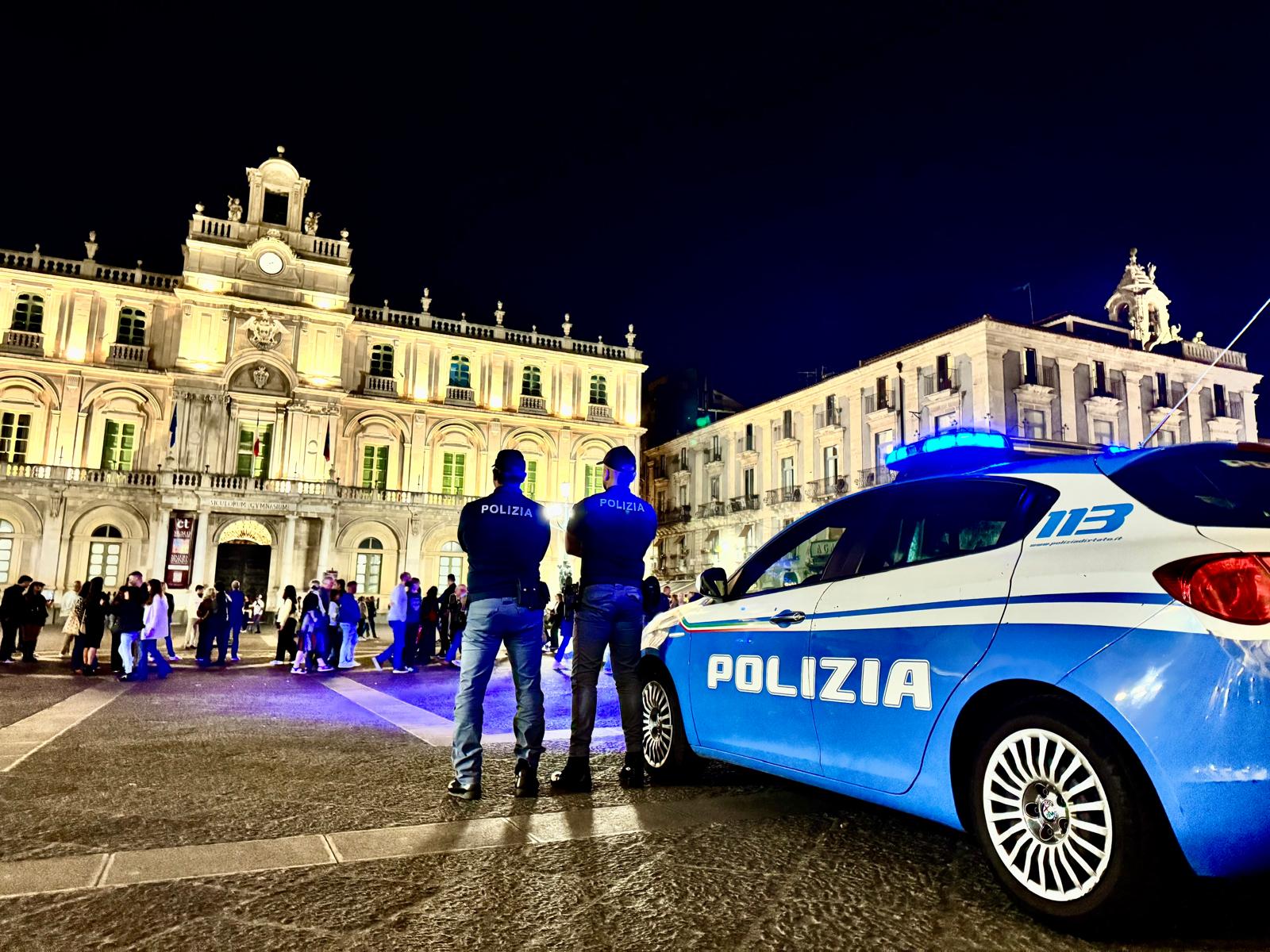 Movida sotto stretta a Catania: centinaia di controlli, droga sequestrata e raffica di multe nel weekend