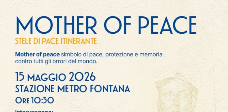 Alla Metro Fontana arriva la stele “Mother of Peace”: arte e memoria per dire No alla guerra
