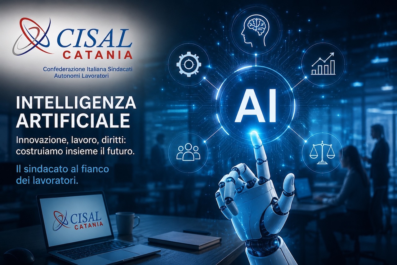 CISAL Catania: “L’intelligenza artificiale cambia il lavoro, il sindacato deve governare la trasformazione”
