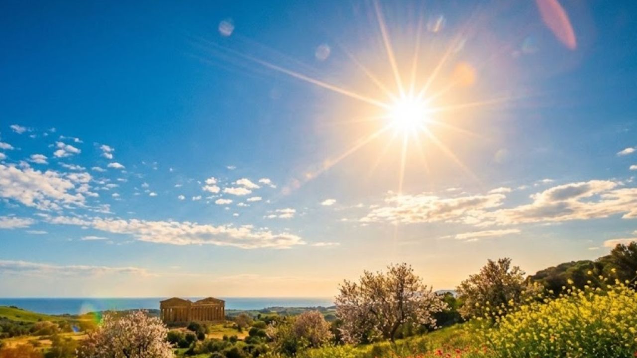 Sicilia, il sole protagonista dell’Isola: le previsioni meteo