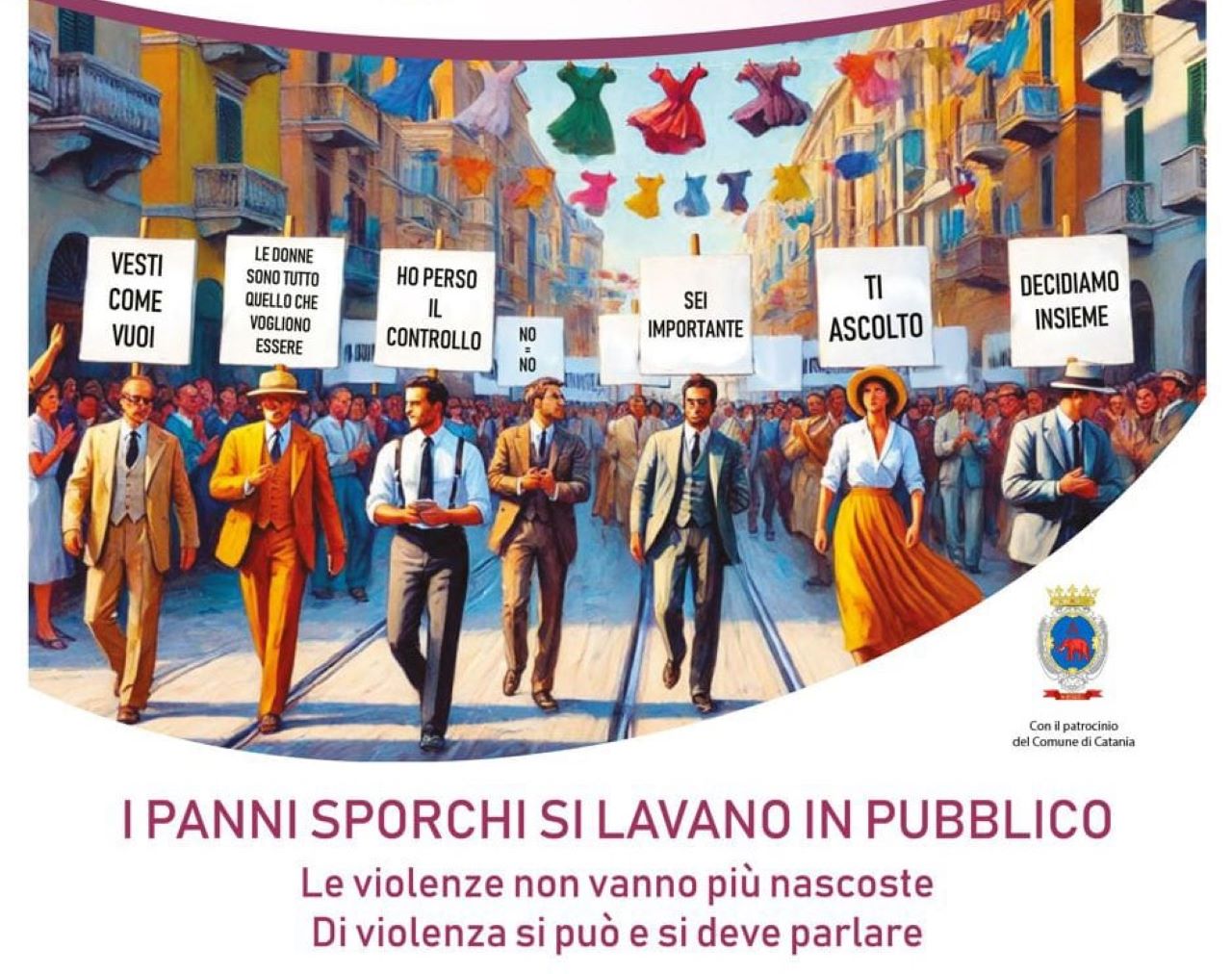 Catania, un flashmob per dire no alla violenza contro le donne: torna l’iniziativa de “I panni sporchi si lavano in pubblico”