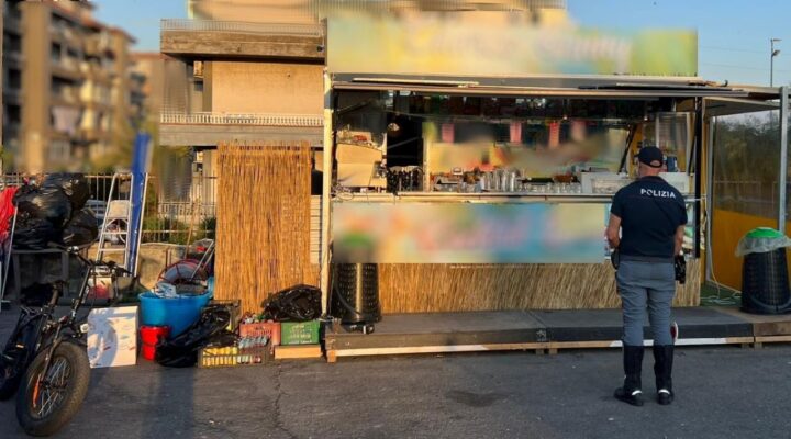 Controlli nel quartiere San Giorgio di Catania: sanzionato il titolare di un chiosco-bar
