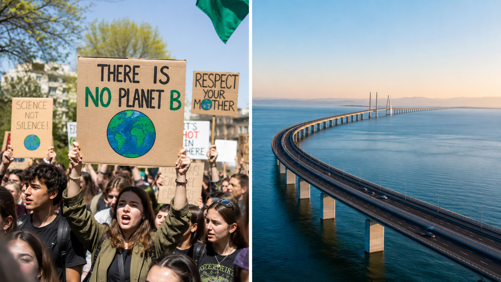 Ponte sullo Stretto, utopia o distopia. Gli ecomostri e i decreti sicurezza contro le proteste degli ecologisti