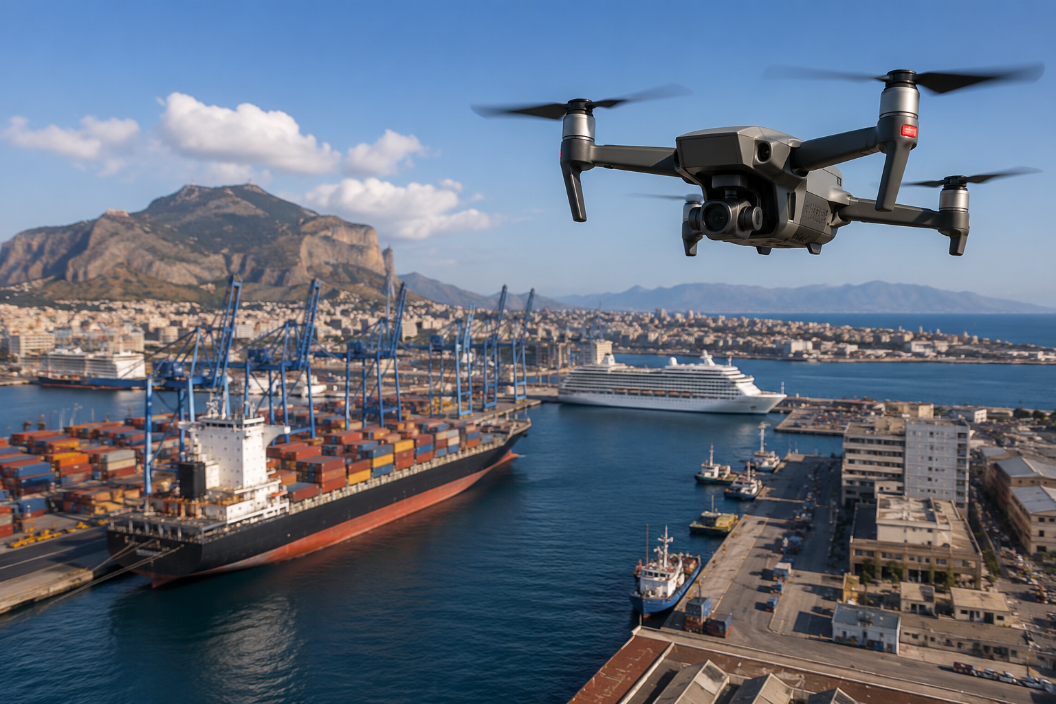 Porto di Palermo, arriva l’era dei droni: firmato il protocollo per trasformare lo scalo in un hub dell’innovazione