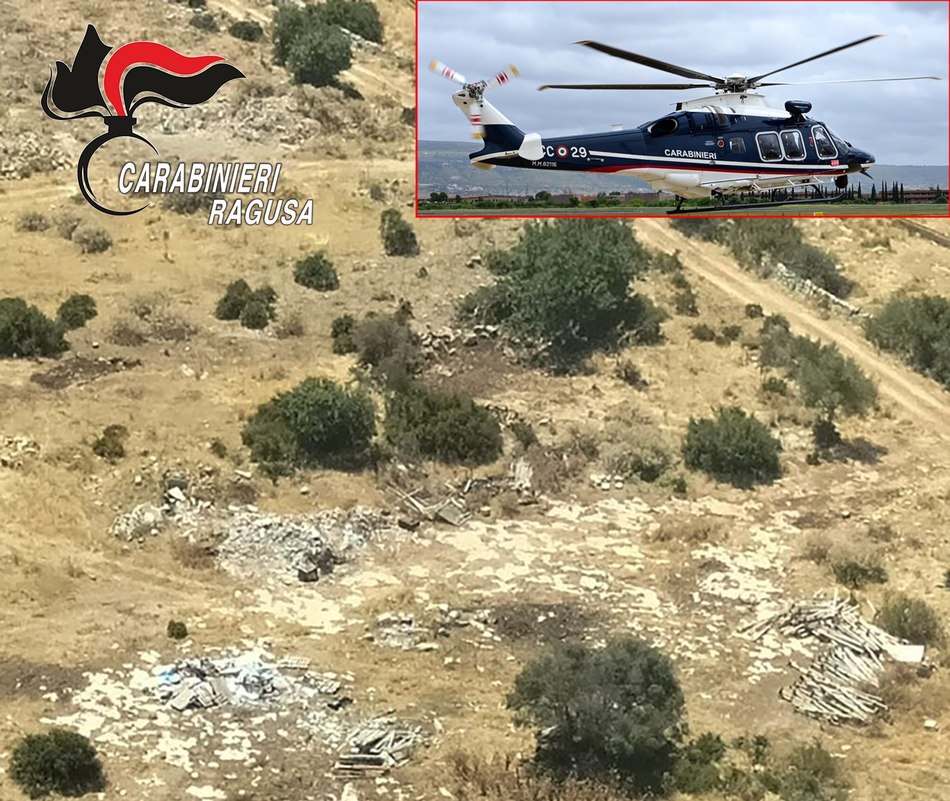 Scoperta discarica abusiva nel Ragusano, sequestrata un’area di circa 80mila metri quadrati: denunciato 42enne