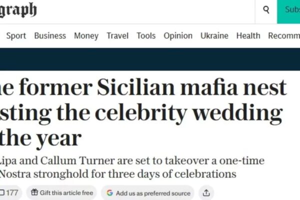 Media inglesi, il matrimonio di Dua Lipa nei luoghi di mafia: in Sicilia scoppia la polemica