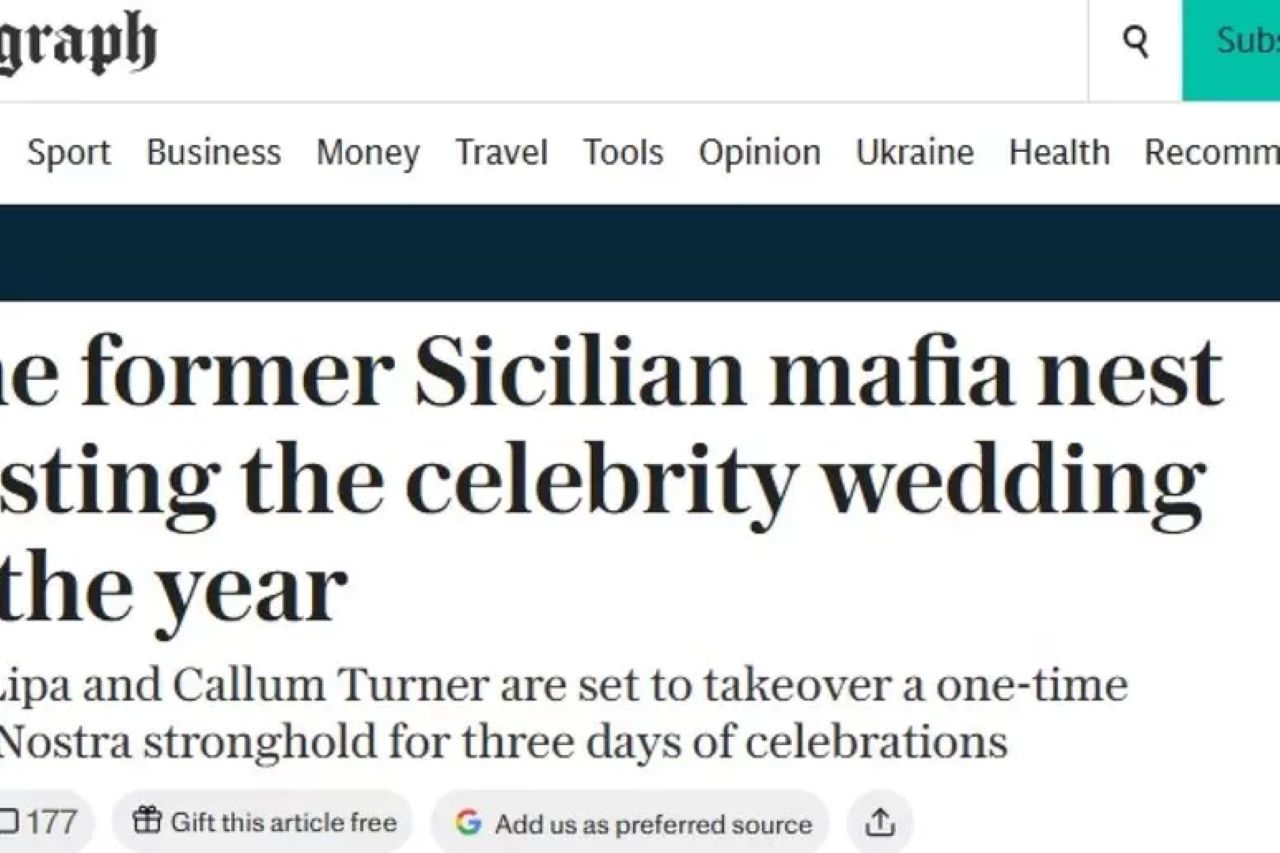 Media inglesi, il matrimonio di Dua Lipa nei luoghi di mafia: in Sicilia scoppia la polemica