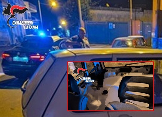 Evade dai domiciliari e fugge con un’auto rubata: arrestato 46enne dopo un inseguimento ad Acireale