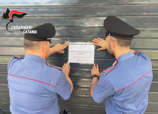 Sospeso un bar nel Catanese: tra i clienti soggetti sottoposti a misure restrittive