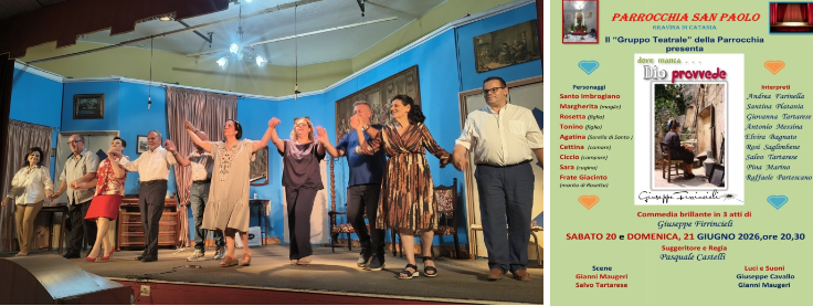 Grande successo a Gravina di Catania per la commedia brillante in tre atti “Dove manca… Dio provvede”