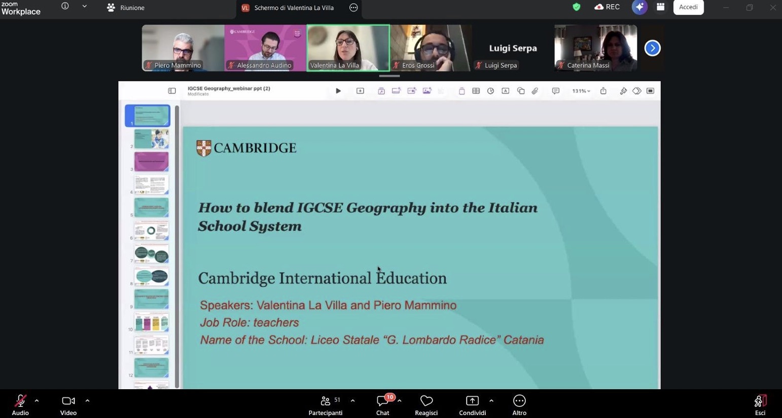 IGCSE Geography: il Liceo “G. Lombardo Radice” di Catania conquista Cambridge