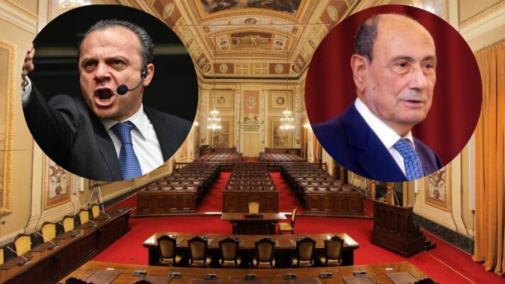 Ars, Cateno De Luca occupa il podio e interrompe i lavori per l’assenza di Schifani