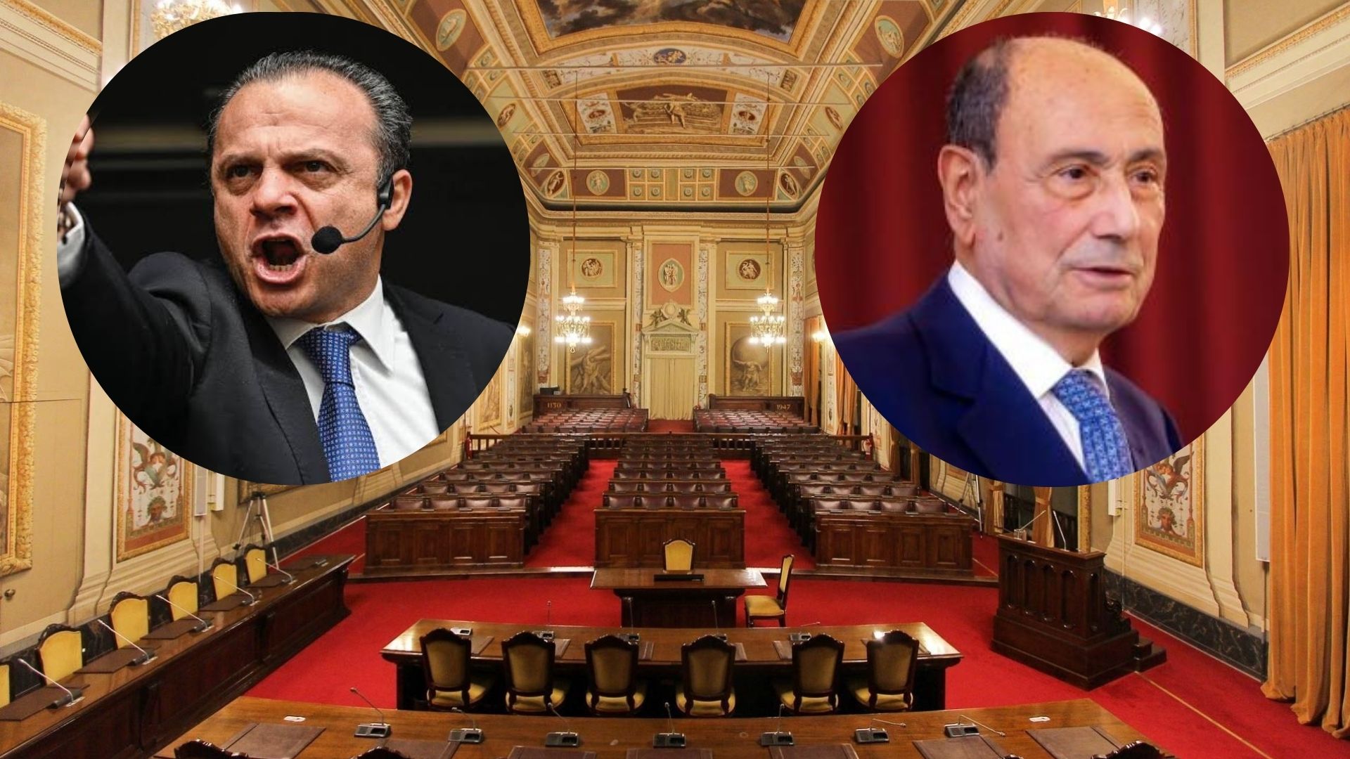 Ars, Cateno De Luca occupa il podio e interrompe i lavori per l’assenza di Schifani