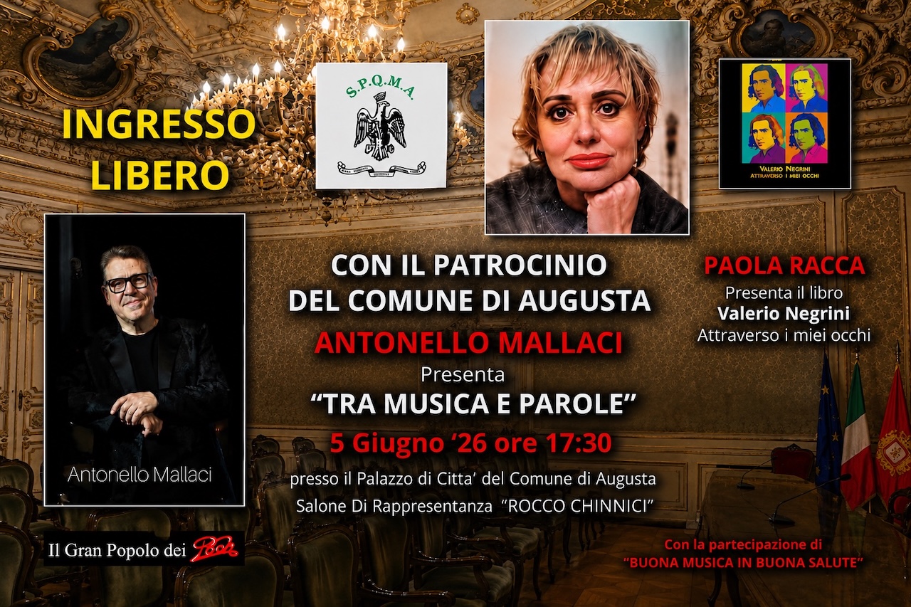 Antonello Mallaci con Paola Racca racconta tra “Musica e Parole” Valerio Negrini