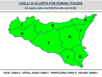 meteo 17 giugno 