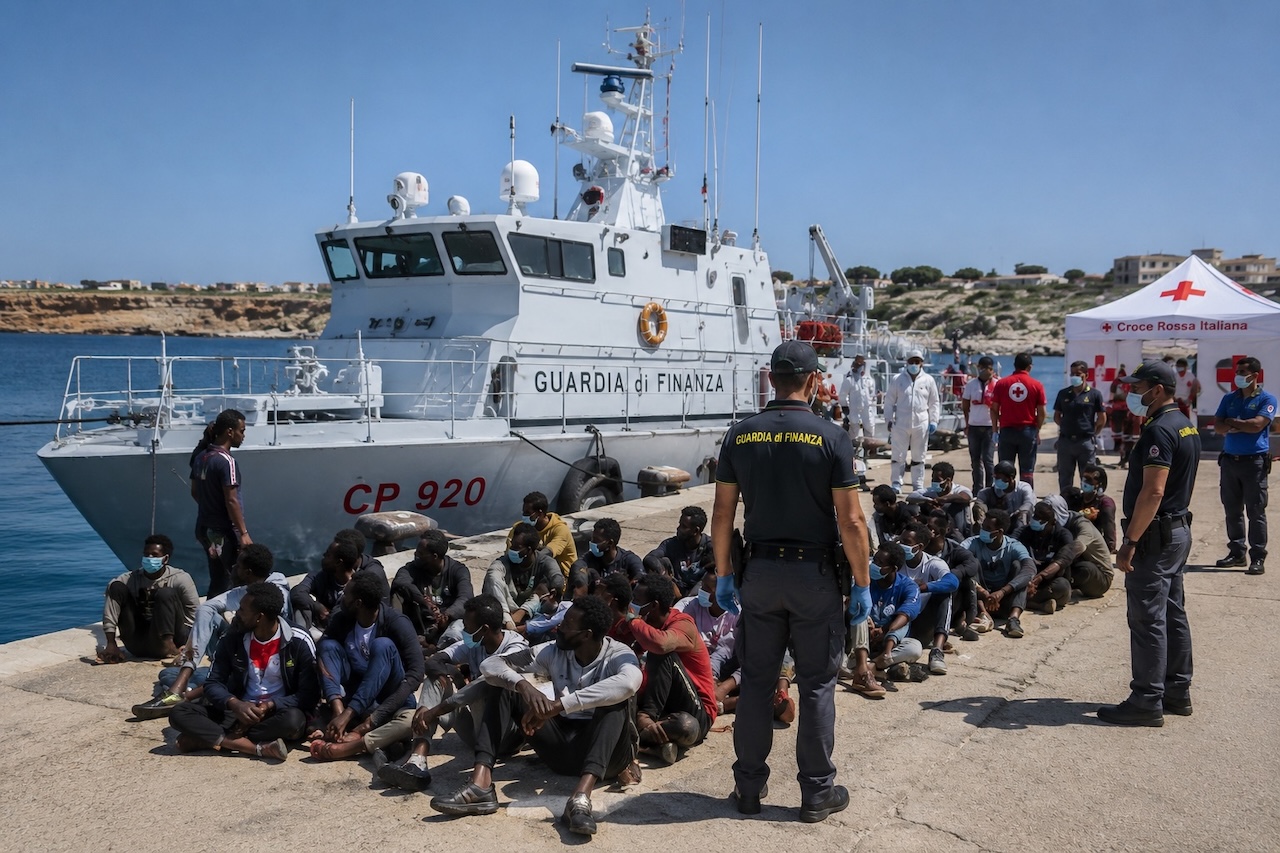 Lampedusa, soccorsi 41 migranti partiti dalla Libia: trasferiti all’hotspot di Contrada Imbriacola