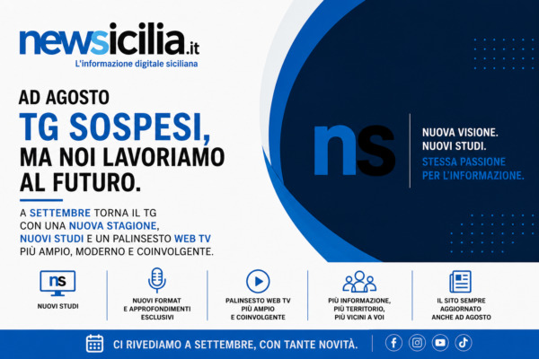 NewSicilia guarda al futuro: Tg Flash in pausa ad agosto per riprendere a settembre ma l’informazione continua su NewSicilia