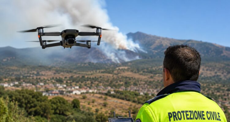 Belpasso, droni contro gli incendi: al via il monitoraggio del territorio nei giorni a rischio elevato