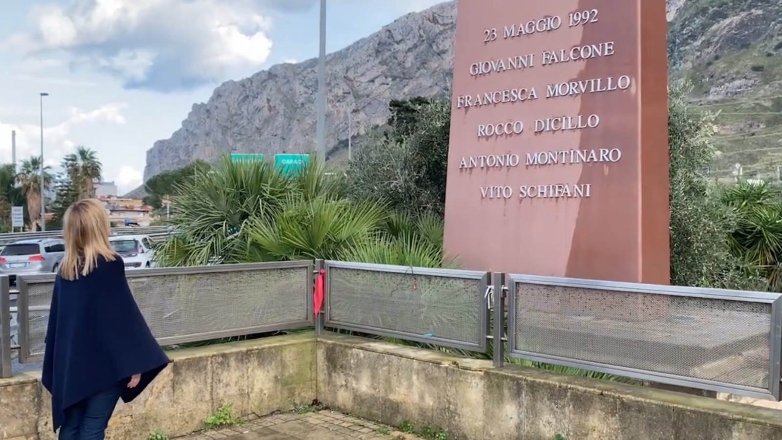 Giorgia Meloni a Palermo
