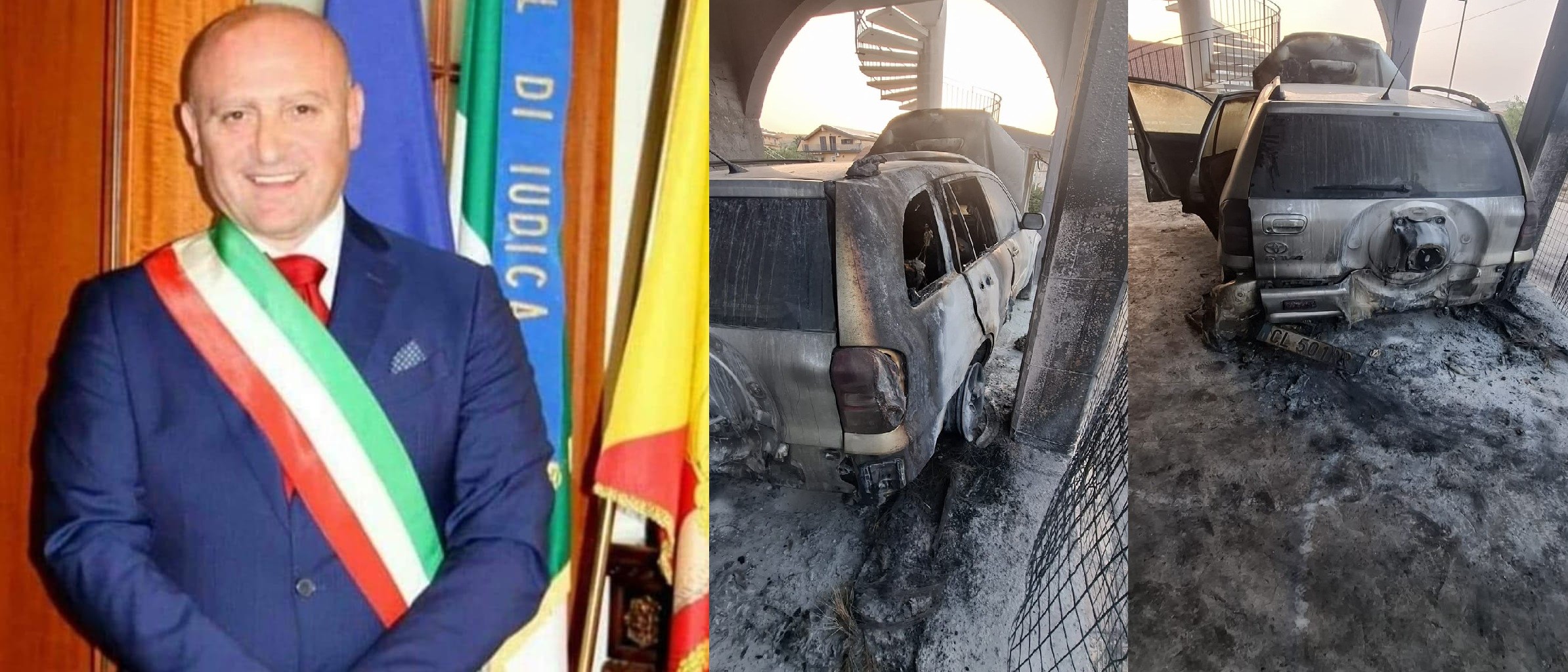 Castel di Iudica, incendiata l’auto del comandante di polizia locale. Il sindaco: “Non ci faremo intimidire”