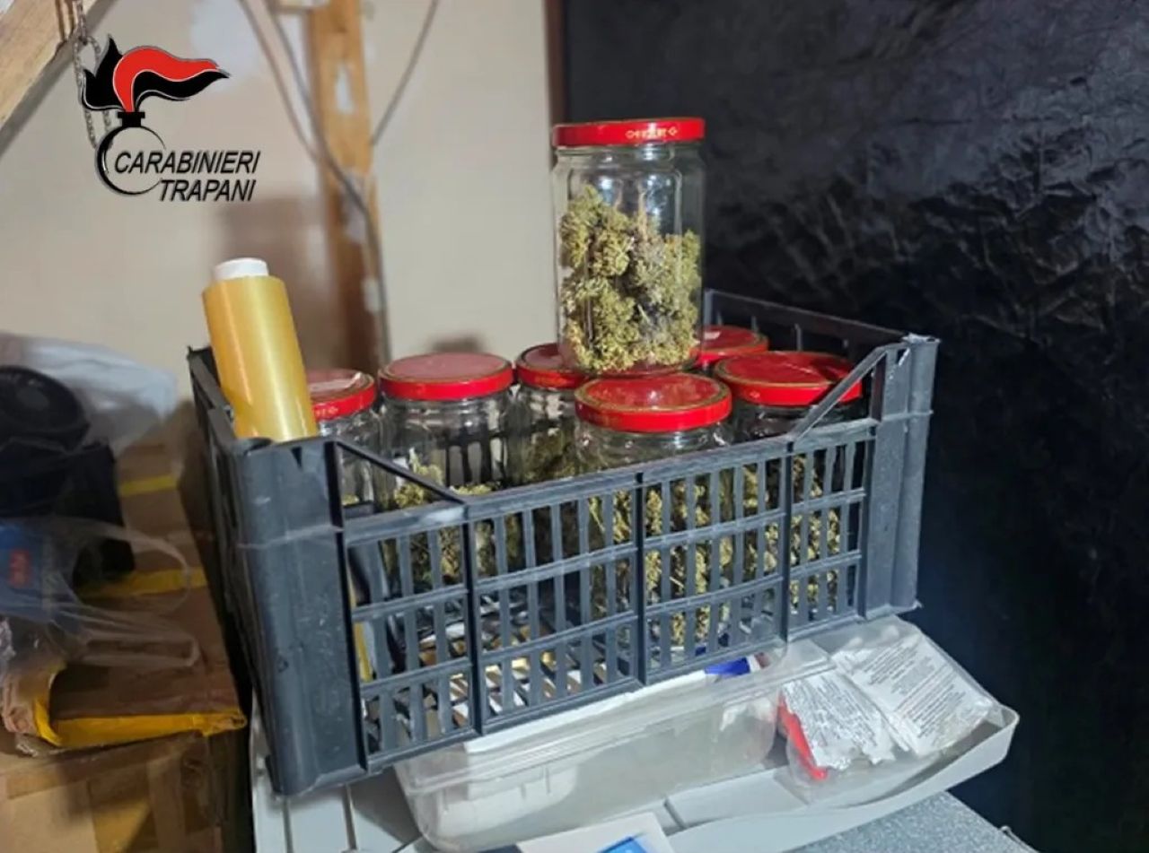 Scoperta coltivazione di marijuana “indoor”: arrestato uno straniero a Erice