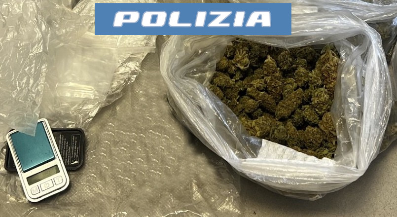 Catania, fermato con 110 grammi di marijuana sotto la maglietta