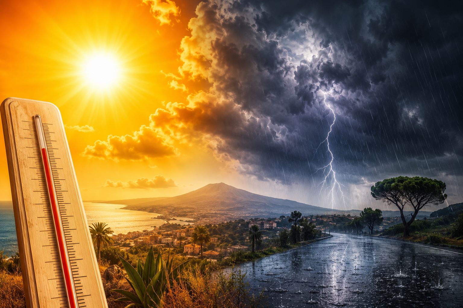 Meteo Sicilia, un Ferragosto con l’Isola divisa in due: le PREVISIONI per domani