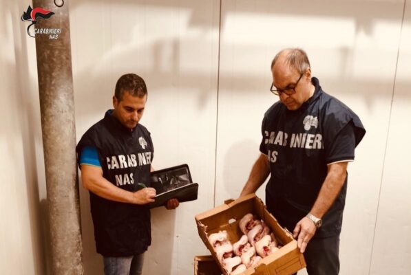 Controlli dei Nas a Palermo: sequestrati 5 quintali di alimenti e chiusa un’azienda di lavorazione carni