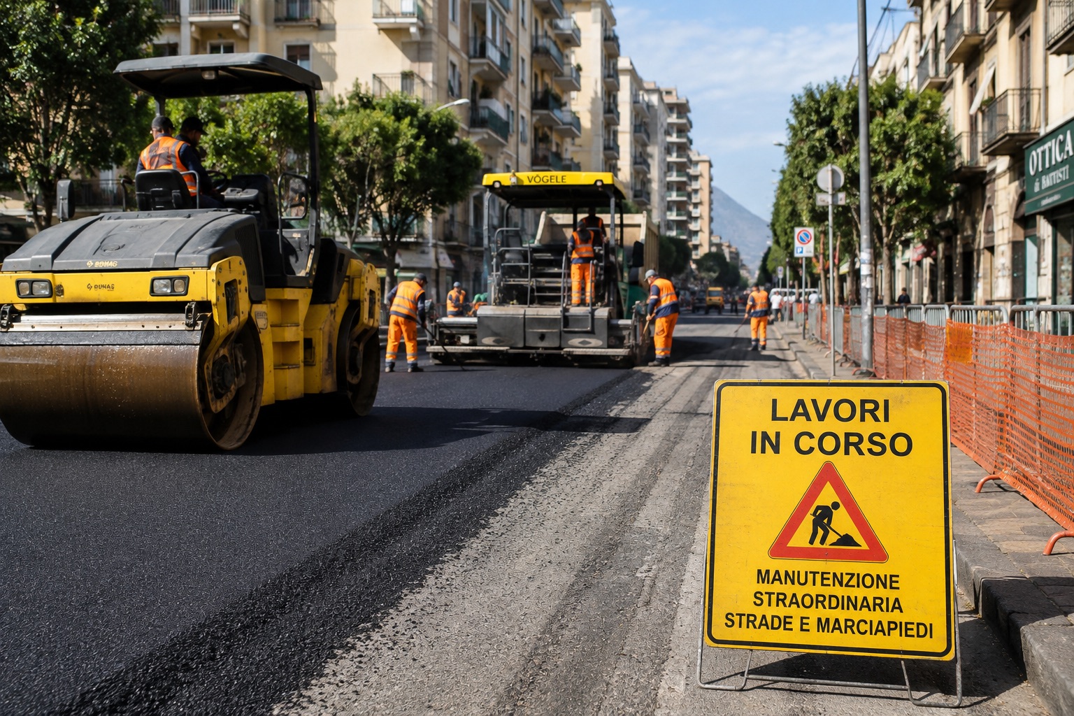 Palermo, avanti il piano straordinario per strade e marciapiedi: nuovi cantieri in diverse zone della città